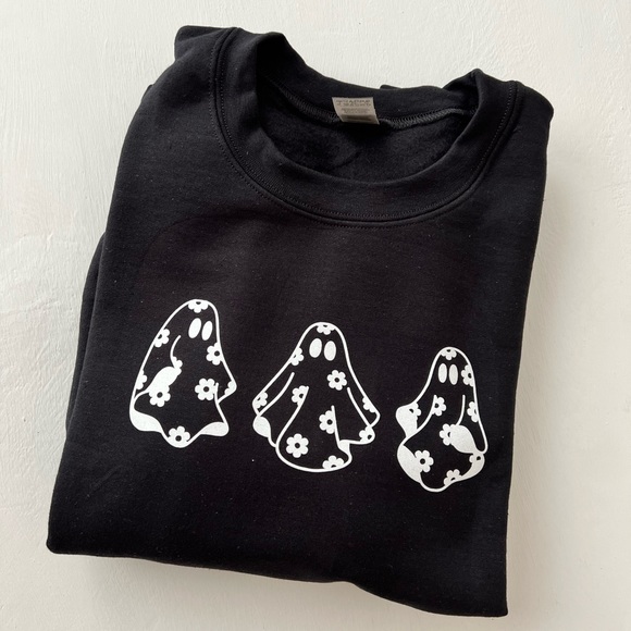 Halloween Ghost Sweatshirt - Picture 2 of 2